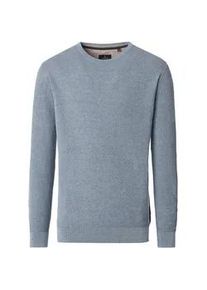 Strickpullover Casamoda "Casamoda Pullover uni", Herren, Gr. S, himmelblau, 100% Baumwolle, Pullover Strickpullover