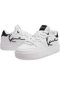 Sneaker Karl Kani "Karl Kani Damen KKFWW000258 KK 89 UP LOGO", Damen, Gr. 36.5, wei&szlig;, schwarz, Leder, Schuhe Sneaker