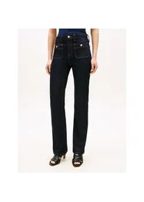 Bootcut-Jeans Tommy Hilfiger "DNM RINSE BOOTCUT RW", Damen, Gr. 33, L&auml;nge 30, rinse, Denim/Jeans, Obermaterial: 99% Baumwolle, 1% Elasthan, unifarben, regular fit, Jeans