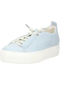 Plateausneaker Paul Green "Paul Green Sneaker Nubukleder", Damen, Gr. 41, blau, Nubukleder, Schuhe Plateausneaker
