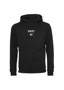 Mister Tee Kapuzenpullover MISTERTEE "MisterTee Herren Absolutely Not Hoody", Herren, Gr. M, schwarz, 65% Baumwolle, 35% Polyester, mehrfarbig, loose fit, ohne Ausschnitt, Pullover Kapuzenpullover