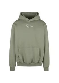 Kapuzenpullover Karl Kani "Karl Kani Small Signature Essential OS Hoodie", Herren, Gr. XS, gr&uuml;n, 65% Baumwolle, 35% Polyester, mehrfarbig, normal, ohne Ausschnitt, Pullover Kapuzenpullover