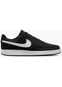 Sneaker Nike SPORTSWEAR "COURT VISION LO V2 NBK", Damen, Gr. 47,5, schwarz, summit wei&szlig;, Leder, Synthetik, Schuhe Sneaker, Design auf den Spuren des Air Force 1