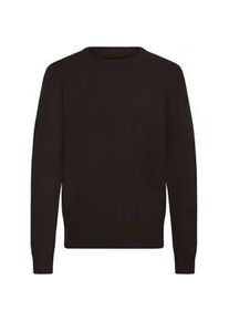 Strickfleece-Pullover Casual Friday "Strickpullover CFHEINE", Herren, Gr. M, schwarz (schwarz beauty), Obermaterial: 65% Polyacryl PAN. 27% Nylon NY. 5% Wolle mw. 3% Polyester PES., Pullover