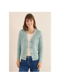 Cardigan Cecil, Damen, Gr. XL (44), conifere gr&uuml;n melange, Web, 58% Baumwolle, 24% Polyacryl, 10% Nylon, 8% Polyester, unifarben, comfort fit normal, V-Ausschnitt, Rippb&uuml;ndchen, Strickjacken
