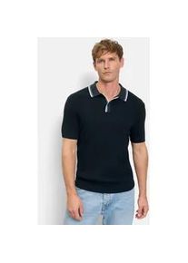 Strickpullover OLYMP "OLYMP Casual Strick", Herren, Gr. M, marine, 55% Baumwolle, 45% Polyester, Pullover Strickpullover