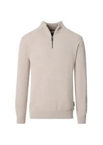 Troyer Casamoda "Casamoda Troyer uni", Herren, Gr. 4XL, wei&szlig;beige, 100% Baumwolle, Pullover Troyer