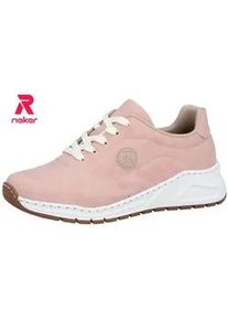 Sneaker Rieker, Damen, Gr. 37, hortensie, Lederimitat, Schuhe Sneaker