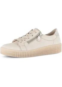 Sneaker Gabor "Sneaker low", Damen, Gr. 40,5, beige, Schuhe Sneaker