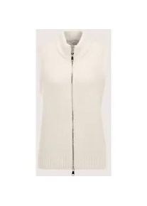 Madeleine Mode Strickjacke MADELEINE "Strickweste Modische Weste mit Grobstrick-Design", Damen, Gr. 48, wei&szlig; (perlwei&szlig;), Obermaterial: 72% Wolle mw. 22% Polyamid PA. 6% Kaschmir WS., Modern, gerade, Strickjacken Strickjacke, Markanter Grobstrick