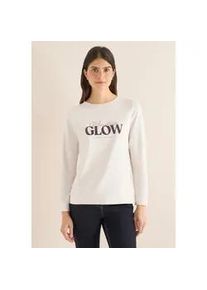 Langarmshirt Cecil, Damen, Gr. XL (44), light greige, Stoff, 63% Modal, 35% Baumwolle, 2% Elasthan, unifarben, normal normal, U-Boot-Ausschnitt, B&uuml;ndchen, Shirts Langarmshirt, aus softem Materialmix