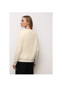 Cardigan Street One, Damen, Gr. 40, soft beige, Stoff, 78% Polyamid, 12% Polyacryl, 10% Baumwolle, unifarben, normal normal, Rundhals, Rippb&uuml;ndchen, Strickjacken, mit Zipper