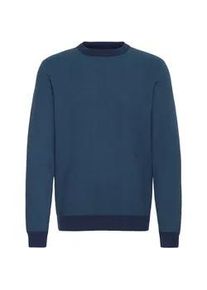 Strickfleece-Pullover Blend "Strickpullover BHPullover", Herren, Gr. M, blau (marineblaus), Obermaterial: 70% Baumwolle CO. 30% Nylon NY., Pullover