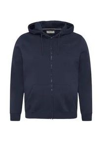 Kapuzensweatjacke Blend "Kapuzenfleecejacke BHDOWNTON FULLZIP", Herren, Gr. 5XL, blau (schwarz navy), Obermaterial: 50% Baumwolle CO. 50% Polyester PES., Sweatjacken