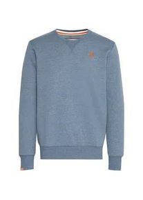 !Solid Longpullover SOLID "Sweatshirt SDBenn", Herren, Gr. L, blau (grau blau), Obermaterial: 50% Baumwolle CO. 50% Polyester PES., Sweatshirts Longpullover
