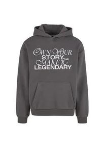 Kapuzenpullover "Upscale by Mister Tee Make It Legendary Fluffy Hoody", Herren, Gr. XXL, magnet, 70% Baumwolle, 30% Polyester, UPSCALE BY Mister Tee, mehrfarbig, loose fit, ohne Ausschnitt, Pullover Kapuzenpullover