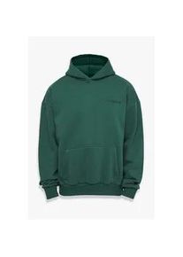 Kapuzenpullover DROPSIZE "Dropsize Herren Dropsize Heavy Oversize Embo Hoodie", Herren, Gr. XS, washedgr&uuml;n, 70% Baumwolle, 30% Polyester, mehrfarbig, oversize, ohne Ausschnitt, Pullover Kapuzenpullover