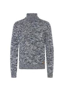 Rollkragenpullover Blend "Rollkragenpullover BHDami", Herren, Gr. S, blau (marineblaus), Obermaterial: 70% Baumwolle CO recyc.. 30% Polyester Pol. recyc.., Pullover Rollkragenpullover