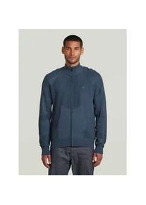 G-Star Raw Cardigan G-STAR "3D Biker Full Zip Knit", Damen, Gr. XS, india ink, salute, Obermaterial: 50% Baumwolle, 50% Polyacryl, Strickjacken