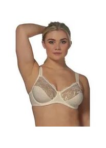 B&uuml;gel-BH ELBRINA "EMBROIDERY", Damen, Gr. 80, Cup D, rosa (powder), Spitze, Obermaterial: 61% Polyamid, 31% Polyester, 8% Elasthan, unifarben, BHs B&uuml;gel-BH, breite Tr&auml;ger, ohne Schale, mit B&uuml;gel, mit Spitze, feminin