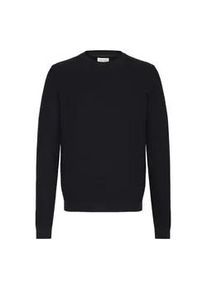 Strickfleece-Pullover Casual Friday "Strickpullover CFNOAR", Herren, Gr. S, blau (schwarz navy), Obermaterial: 100% Baumwolle CO., Pullover