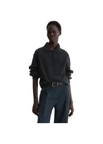 Marc O'Polo Cardigan MARC O'POLO "aus weichem Merinowolle-Mix", Damen, Gr. M, deep night blau, Obermaterial: 80% Wolle (Schafwolle), 20% Polyamid, unifarben, loose fit, Rippb&uuml;ndchen, Strickjacken