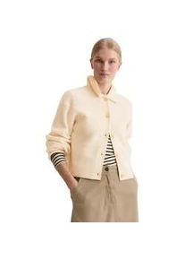 Marc O'Polo Cardigan MARC O'POLO "aus weichem Merinowolle-Mix", Damen, Gr. L, raw cream, Obermaterial: 80% Wolle (Schafwolle), 20% Polyamid, unifarben, loose fit, Rippb&uuml;ndchen, Strickjacken