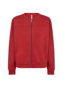 Cardigan soyaconcept "Soya Concept Cardigan SC-ANGELIN", Damen, Gr. L, 4177 chili pepper, Obermaterial: 60% Baumwolle, 40% Polyester, Strickjacken