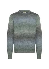 Strickfleece-Pullover Blend "Strickpullover BHDANNIE", Herren, Gr. L, blau (blau shadow), Obermaterial: 46% Polyacryl PAN. 37% Polyester PES. 10% Nylon NY. 7% Wolle WO., Pullover