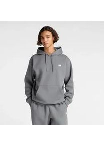 Kapuzensweatshirt New Balance "Sport Essentials Fleece Hoodie", Herren, Gr. XXL, castlerock, Obermaterial: 60% Baumwolle, 40% Polyester, Sweatshirts, entspannte Passform, mit Logo-Branding