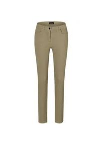 Regular-fit-Jeans GOLDNER "Lange Freizeithose BELLA mit Formbund", Damen, Gr. 54, N-Gr, gr&uuml;n (dunkelschilf), Obermaterial: 65% Baumwolle CO. 31% Polyester PES. 4% Elasthan EL., Jeans