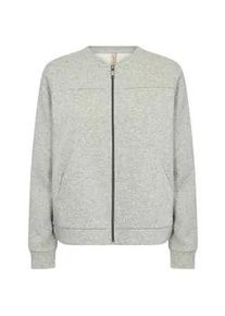 Cardigan soyaconcept "Soya Concept Cardigan SC-ANGELIN", Damen, Gr. L, 99110 lt grau melange, Obermaterial: 60% Baumwolle, 40% Polyester, Strickjacken