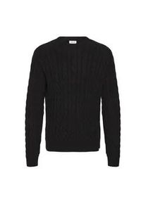 !Solid Strickfleece-Pullover SOLID "Strickpullover SDGibril", Herren, Gr. XXL, schwarz (true schwarz), Obermaterial: 100% Baumwolle CO., Pullover