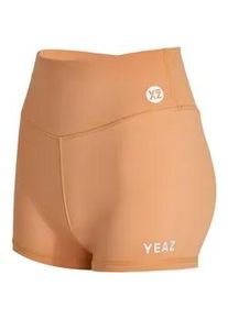 Shorts YEAZ "Shorts CELEB", Damen, Gr. M, US, orange, Obermaterial: 75% Nylon NY. 25% Elasthan EL., Hosen Shorts
