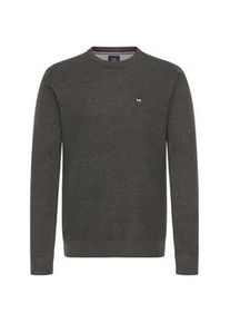 Strickfleece-Pullover FQ1924 "Strickpullover FQGRANBY", Herren, Gr. 4XL, grau (charcoal mix), Obermaterial: 100% Baumwolle CO., Pullover