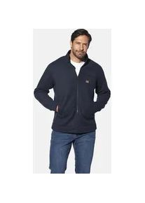 Sweatjacke Jan Vanderstorm "Sweatjacke HALSTROM", Herren, Gr. L, blau (dunkelblau), Obermaterial: 100% Polyester COOLMAX PES(Coolmax)., Sweatjacken Sweatjacke