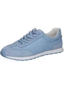 Sneaker Caprice "Caprice Sneaker Veloursleder/Textil", Damen, Gr. 38, mittelblau, Textil, Veloursleder, Schuhe Sneaker