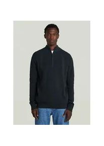 G-Star Raw Longpullover G-STAR "Structured Half Zip Knit", Herren, Gr. XS, salute, Obermaterial: 100% Baumwolle, Pullover Longpullover