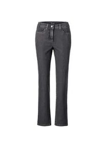 Regular-fit-Jeans GOLDNER "Klassische Jeanshose ANNA", Damen, Gr. 54, N-Gr, grau (anthrazit), Obermaterial: 78% Baumwolle CO. 20% Polyester PES. 2% Elasthan EL., Jeans