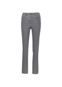 Regular-fit-Jeans GOLDNER "Edel geschm&uuml;ckte Jeansschlupfhose MARTHA", Damen, Gr. 38, N-Gr, grau, Obermaterial: 75% Baumwolle CO. 23% Polyester PES. 2% Elasthan EL., Jeans