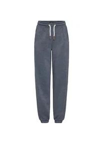 Sweathose oxmo "Sweathose OXMILLE", Damen, Gr. S, N-Gr, blau (total eclipse melange), Obermaterial: 55% Polyester PES. 45% Baumwolle CO., Hosen Sweathose