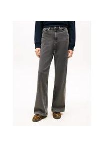 Tommy Hilfiger Loose-fit-Jeans TOMMY JEANS "CLAIRE HR WD TAB CI4171", Damen, Gr. 34, L&auml;nge 30, denim grau, Denim/Jeans, Obermaterial: 99% Baumwolle, 1% sonstige Fasern, unifarben, weit, Jeans