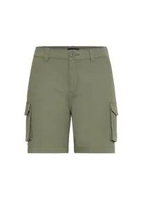 Bermudas oxmo "Bermudas OXKVINNE", Damen, Gr. 42, N-Gr, gr&uuml;n (dusty olive), Obermaterial: 99% Baumwolle CO. 1% Elasthan EL., Hosen Bermudas