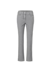 Regular-fit-Jeans GOLDNER "Kurzgr&ouml;&szlig;e Klassische Jeanshose ANNA", Damen, Gr. 24, K-Gr, grau (hellgrau), Obermaterial: 78% Baumwolle CO. 20% Polyester PES. 2% Elasthan EL., Jeans