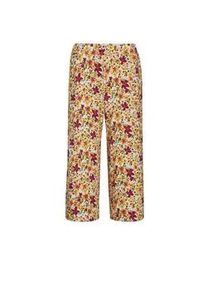 7/8-Hose GOLDNER "Kurzgr&ouml;&szlig;e Druckhose Louisa mit weichem Fall", Damen, Gr. 26, K-Gr, bunt (bunt, gebl&uuml;mt), Obermaterial: 95% Viskose CV. 5% Elasthan EL., Hosen 7/8-Hose
