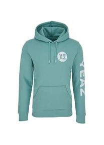 Kapuzenpullover YEAZ "Hoodie Caribbean (unisex) CUSHY", Damen, Gr. XS, blau (t&uuml;rkis), Obermaterial: 85% Baumwolle CO. 15% Polyester PES., Pullover Kapuzenpullover