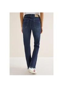 Slim-fit-Jeans Cecil, Damen, Gr. 31, L&auml;nge 28, dunkelblau wash, Jeans, 67% Baumwolle, 31% Polyester, 2% Elasthan, unifarben, kn&ouml;chellang, Jeans Slim-fit-Jeans, High Waist
