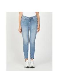 Relax-fit-Jeans Gang "Gang Jeans Relaxed Fit 94AMELIE CROPPED", Damen, Gr. 28, denim blau, Denim/Jeans, 98% Baumwolle, 2% Elasthan, Jeans