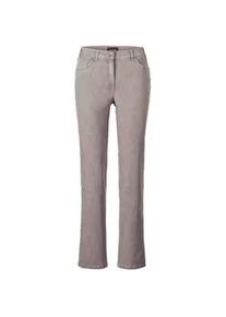 Stretch-Jeans GOLDNER "Kurzgr&ouml;&szlig;e Edel geschm&uuml;ckte Jeanshose Carla", Damen, Gr. 25, K-Gr, beige (helltaupe), Obermaterial: 83% Baumwolle CO. 16% Polyester PES. 1% Elasthan EL., Jeans