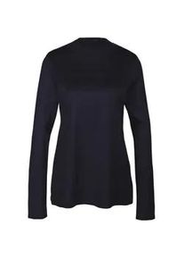 Strickpullover GOLDNER "Unkomplizierter Stehbundpullover", Damen, Gr. 46, blau (marine), Obermaterial: 100% Polyacryl PAN., Tubular, Pullover Strickpullover, wie echter Kaschmir